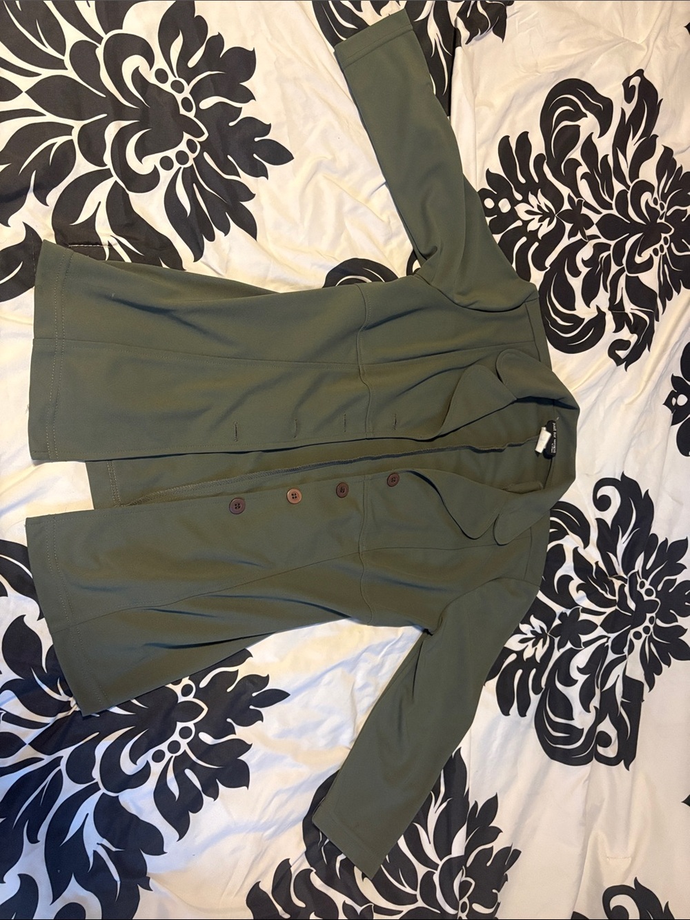 Wrapper Olive Green Tailored Women's Blazer